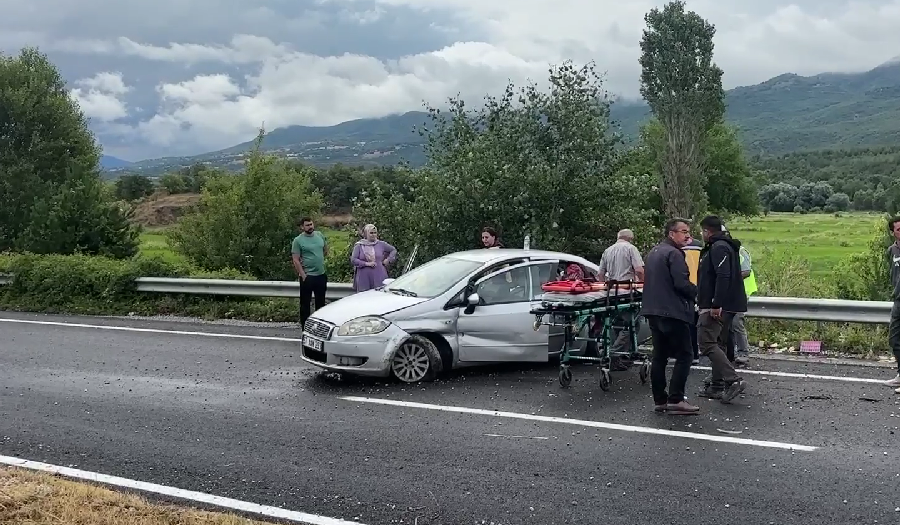 Samsun Istikametinde Feci Kaza