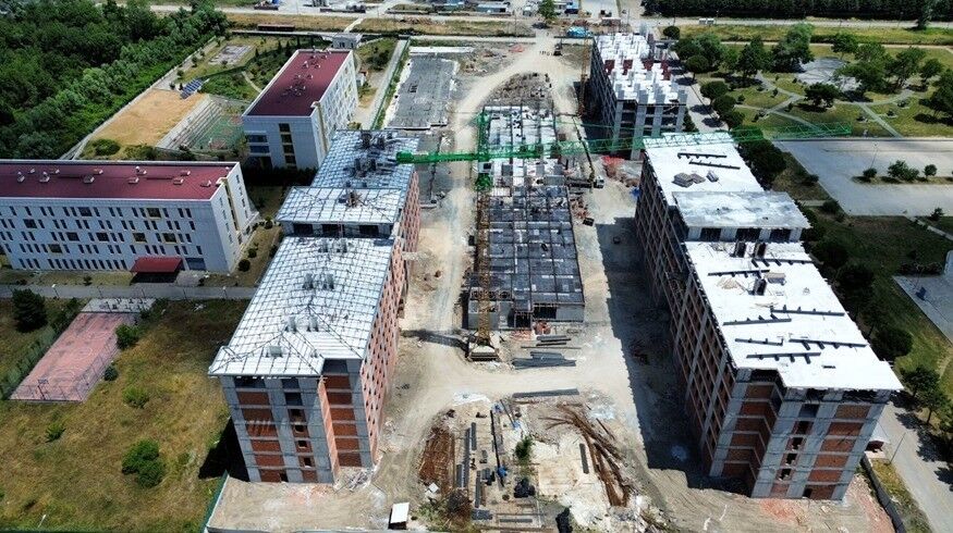 Samsun Haber. Samsun'da dev yurt projesi hızla yükseliyor