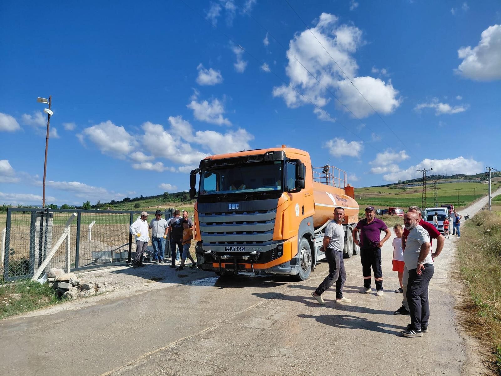 Samsun’da servis aracı alevlere teslim oldu