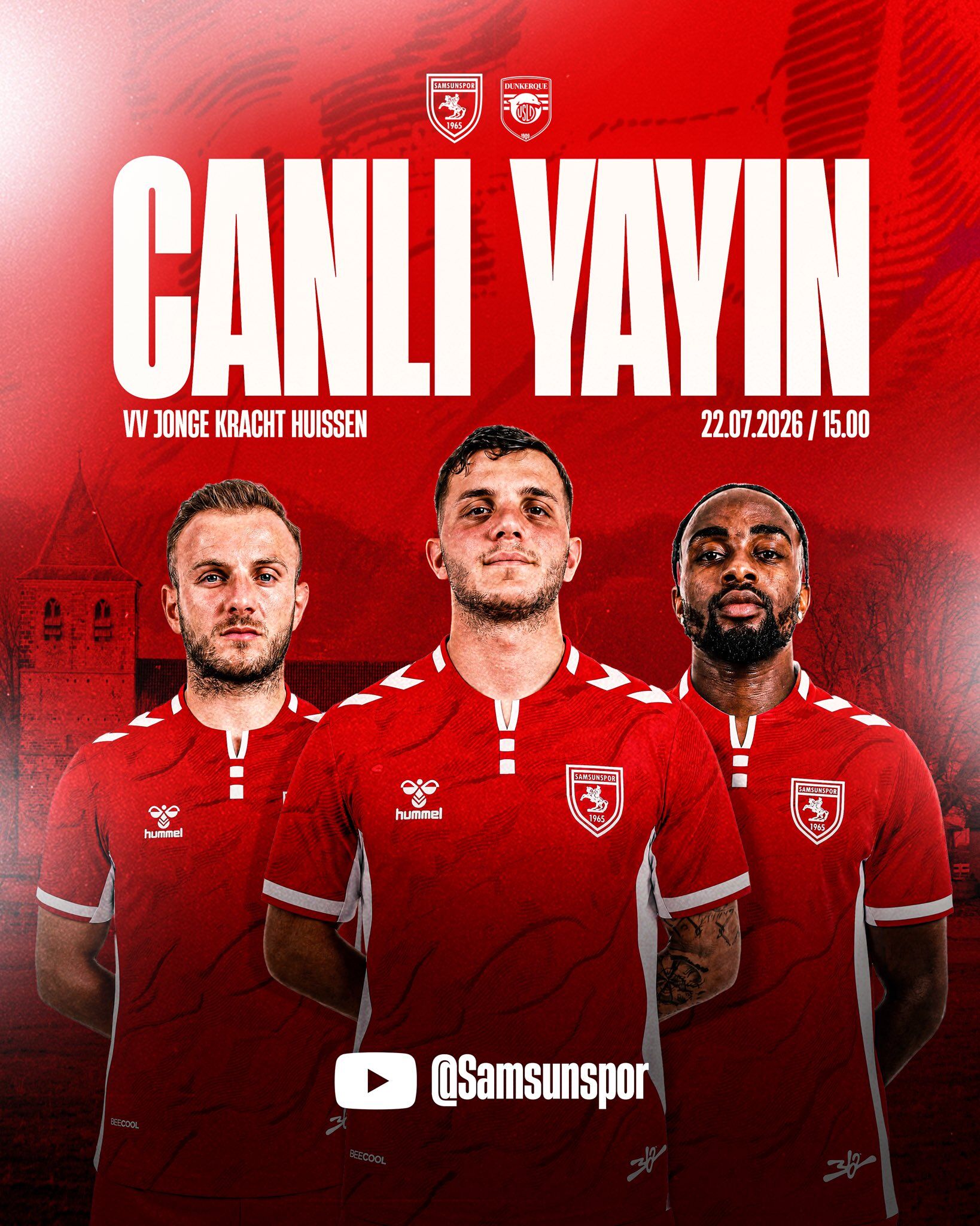 Samsunspor Haber: Samsunspor - Dunkerque maçı canlı yayınlanacak mı 