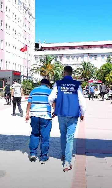 samsun haber: aracı olmayana belediye yetişiyor