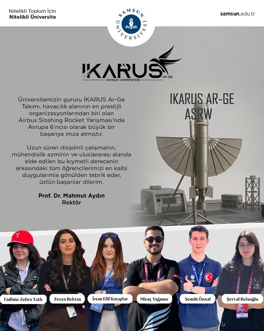 samsun haber. Samsunlu öğrenciler Avrupa'nın en iyileri arasına girdi