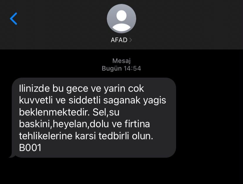 samsun haber: AFAD'dan SMS'li uyarı! Samsun'da 'turuncu' kodlu alarm