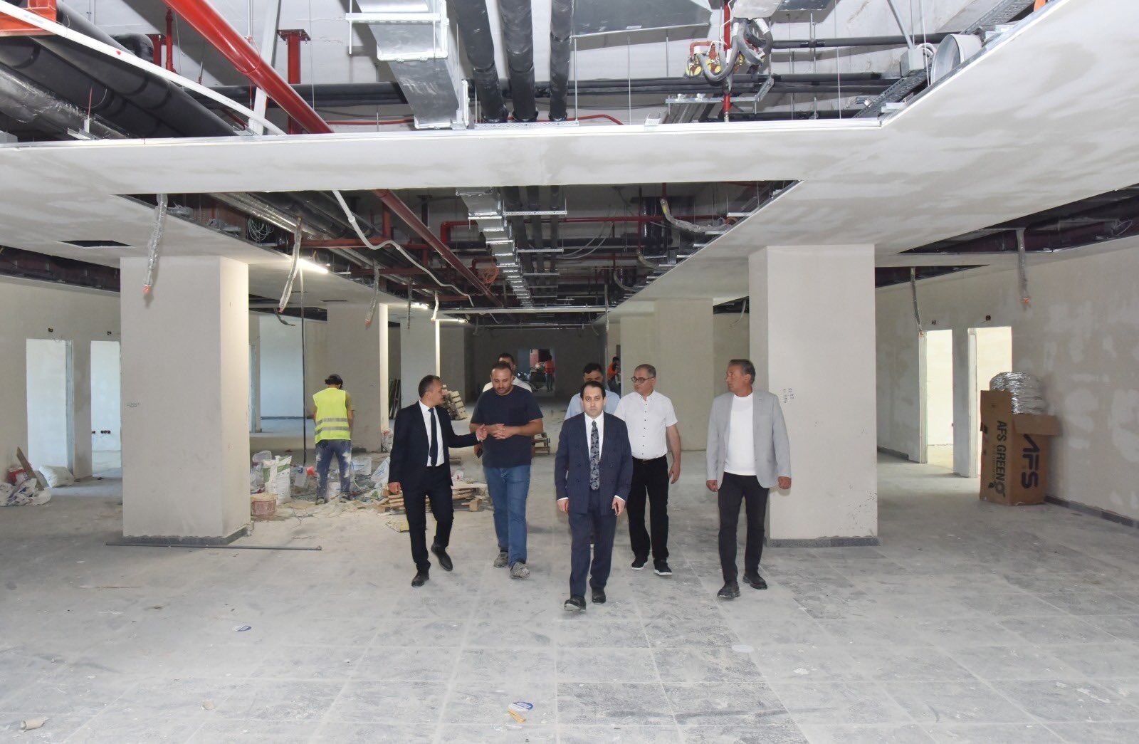 Tekkeköy Devlet Hastanesi'nde geri sayım! Çalışmalar yerinde incelendi