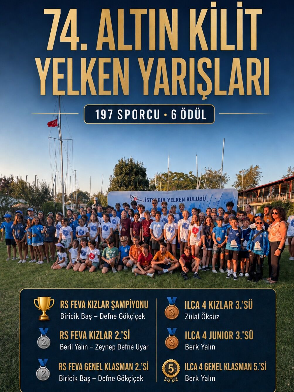 samsun haber: Samsun Yelken Kulübü Altın Kilit Yarışları’nda fırtına gibi esti