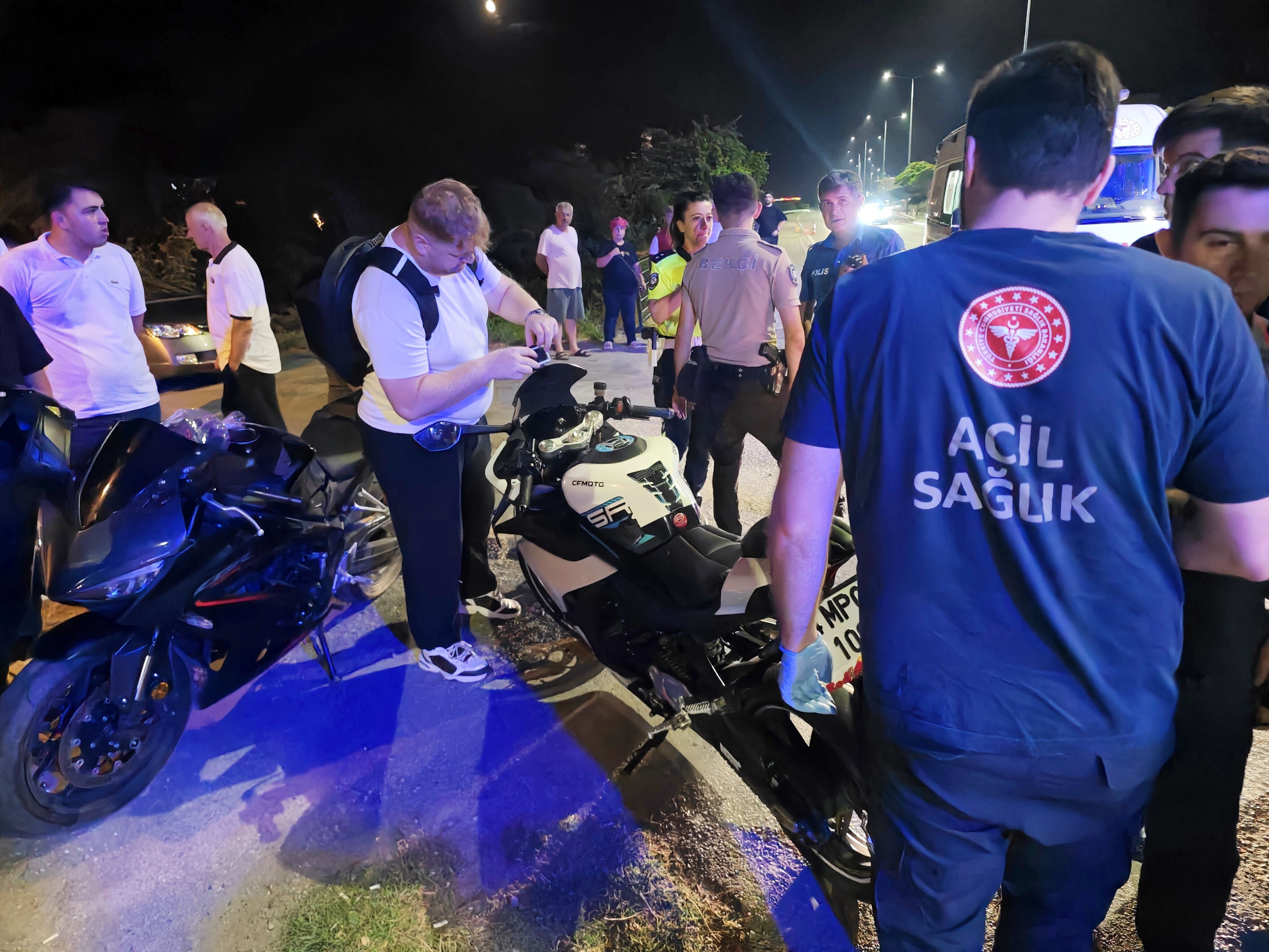 Samsun Haber.Samsun'da motosiklet kazası! 2 kişi hastaneye kaldırıldı