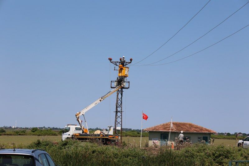 Samsun Haber: Samsun'da hem leylekleri hem elektriği koruyan proje