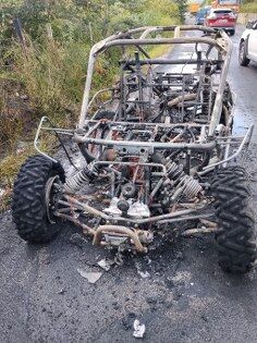 samsun haber: Samsun’da seyir halindeki ATV alev topuna döndü
