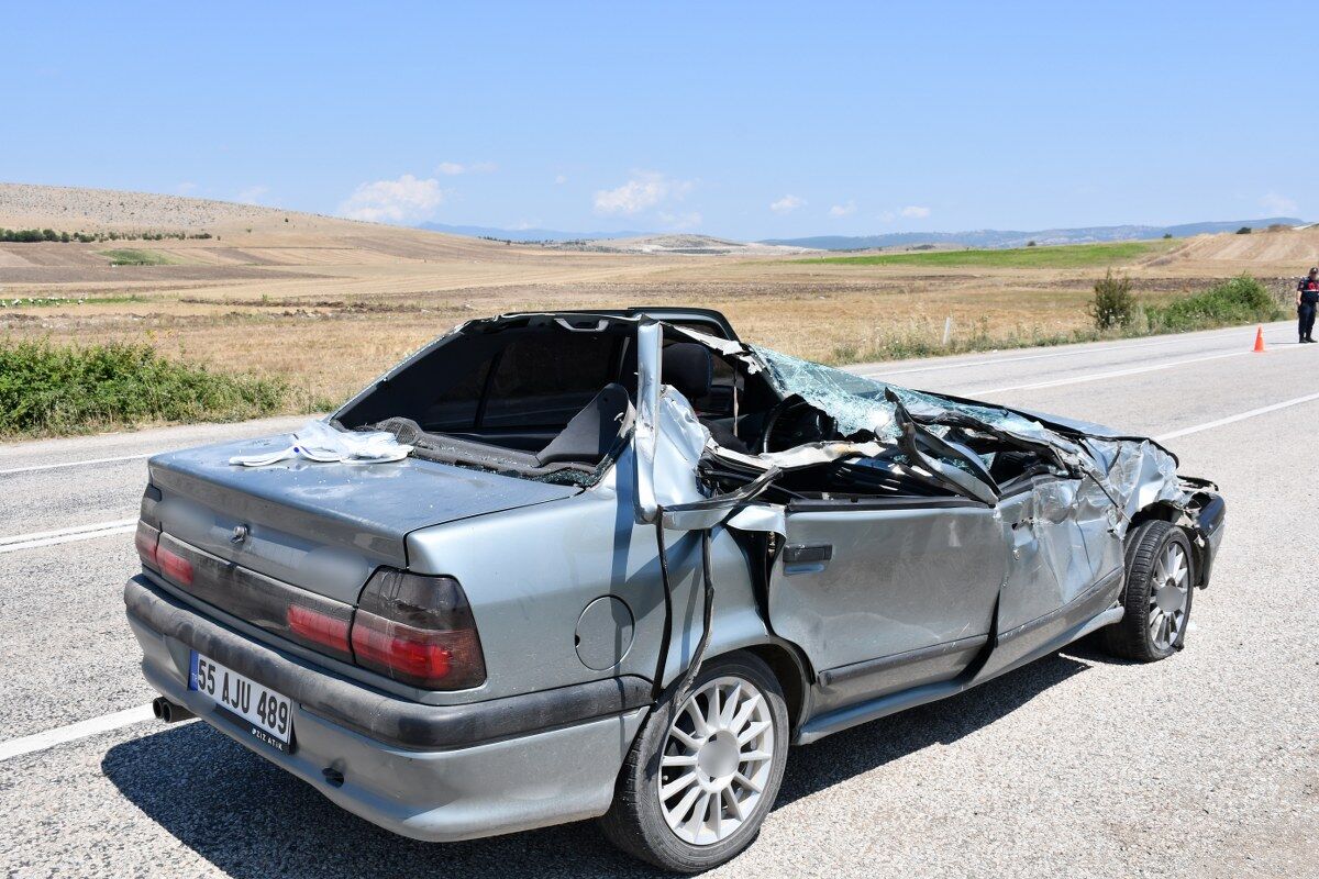 samsun haber samsunda feci kaza 