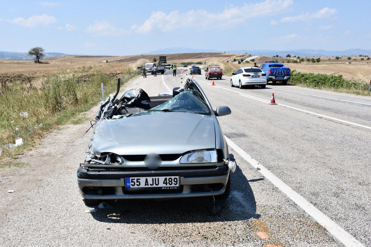 samsun haber samsunda feci kaza 