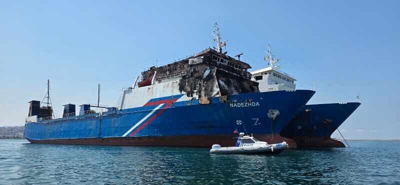 samsun haber: O gemi Samsun'da! Dron saldırısının ağır izleri