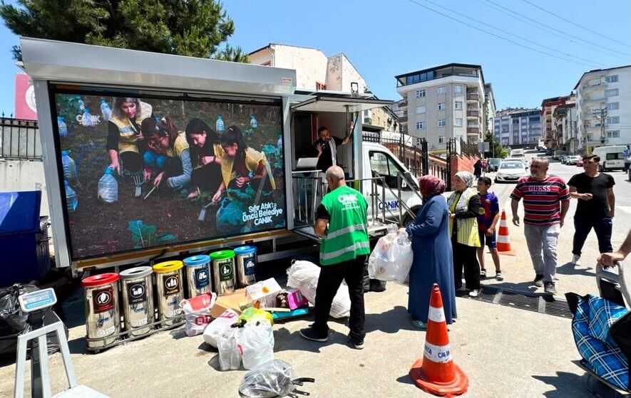 samsun haber: Canik'te atıklar kazanca dönüşüyor: Vatandaşa nakit iade