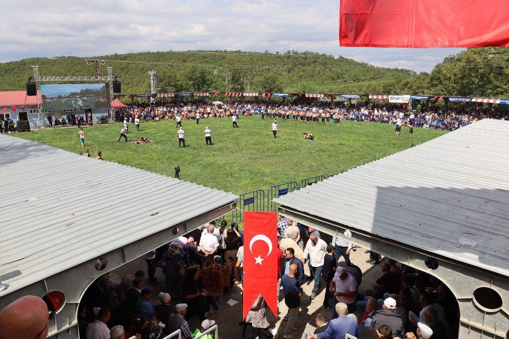 samsun haber: Asarcık'ta er meydanının başpehlivanı Orhan Okulu oldu
