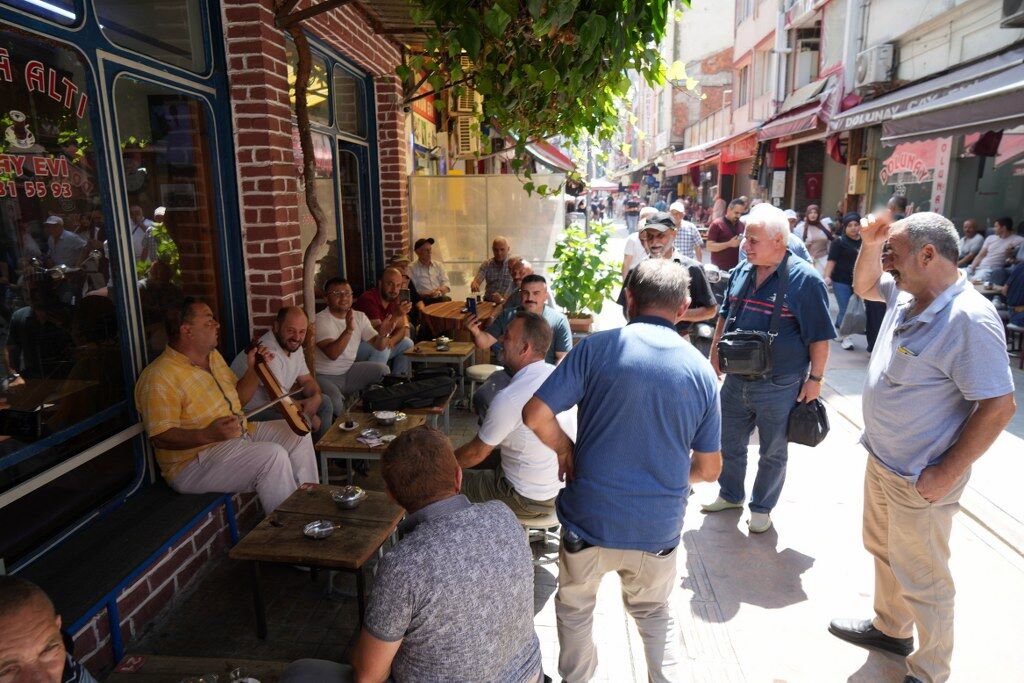 samsun haber: Samsun’da çay ocağında kemençe keyfi