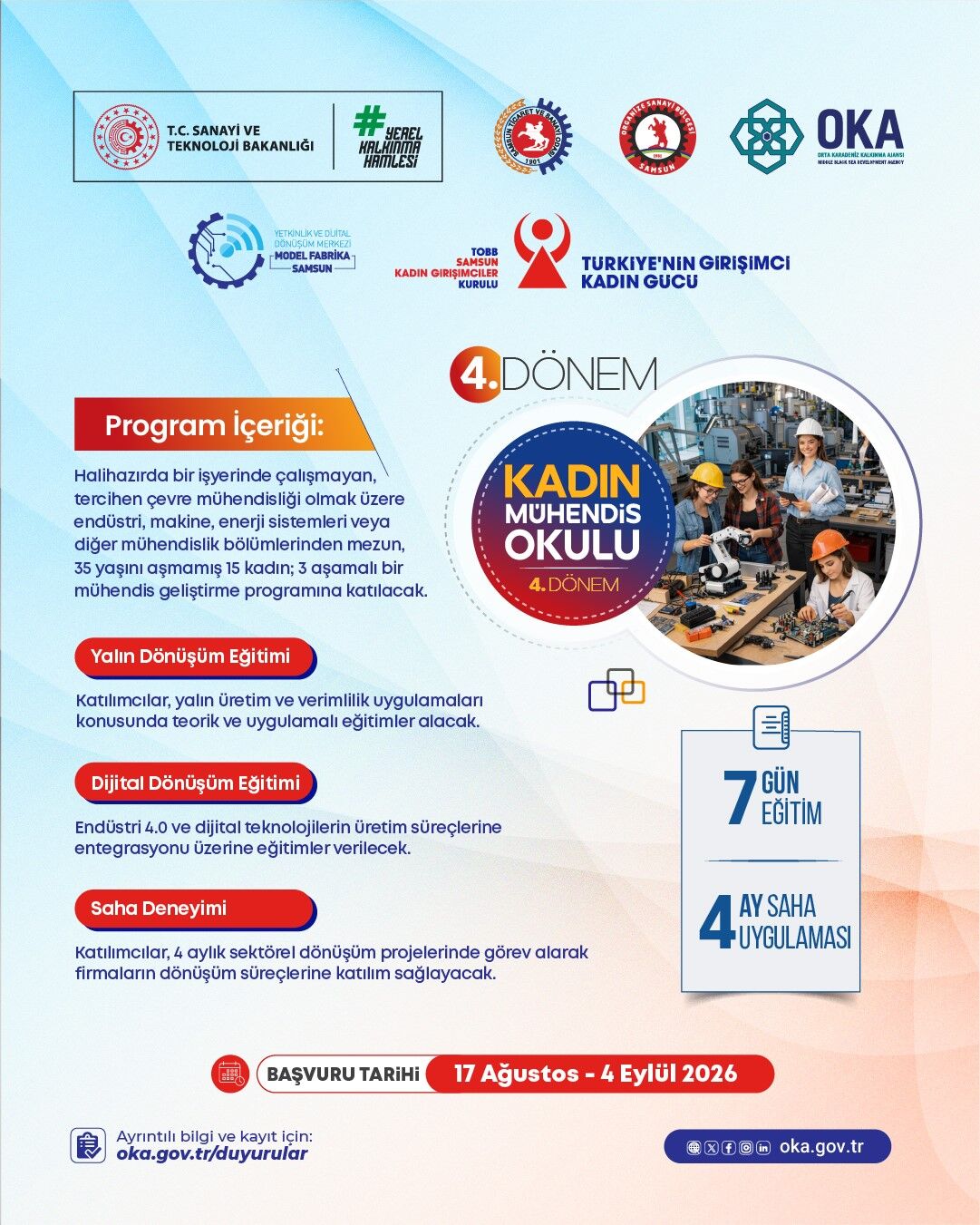 Samsun’da kadın mühendislere istihdam fırsatı: Başvurular başladı
