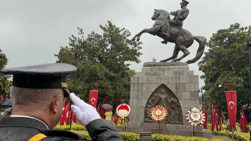 samsun haber: Samsun’da sağanak altında 30 Ağustos anması