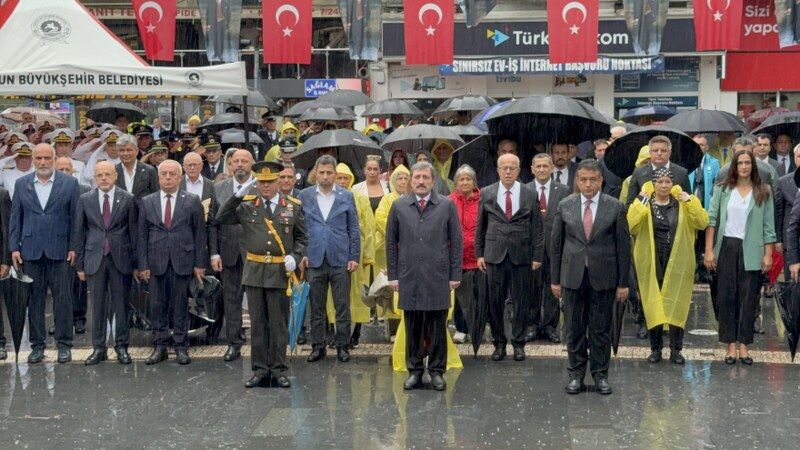 samsun haber: Samsun’da sağanak altında 30 Ağustos anması