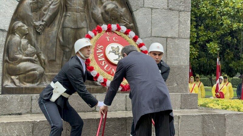 samsun haber: Samsun’da sağanak altında 30 Ağustos anması