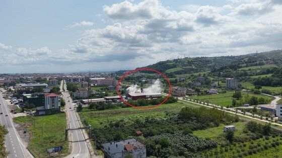 samsun haber: Samsun'da panik yaratan görüntü! 