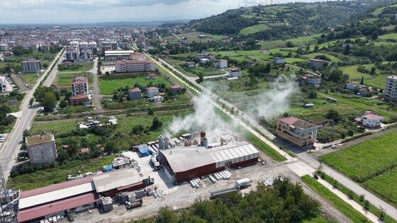samsun haber: Samsun'da panik yaratan görüntü! 