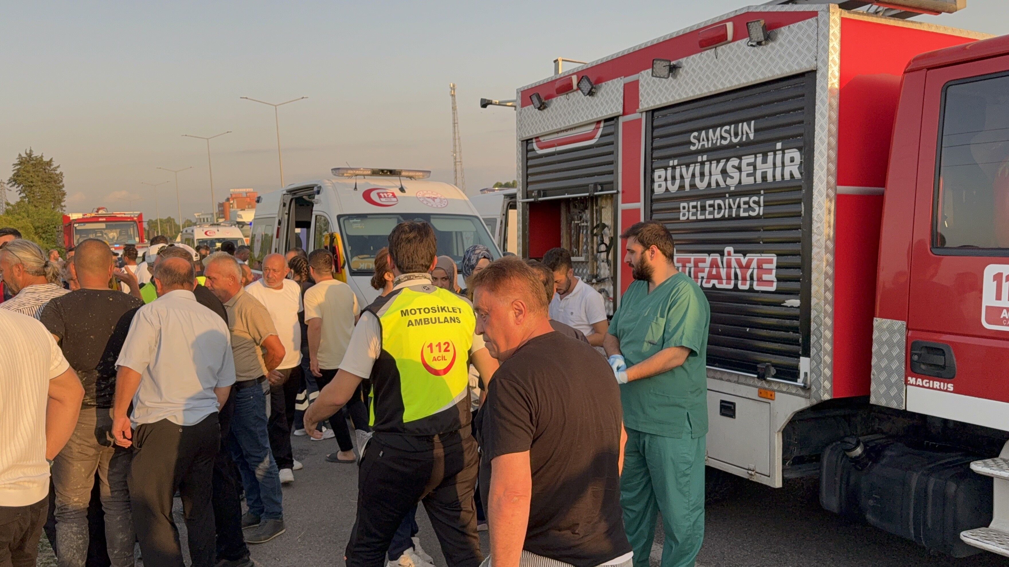 Samsun Haber: Çarşamba'da otobüs devrildi! Yaralıların isimleri belli oldu