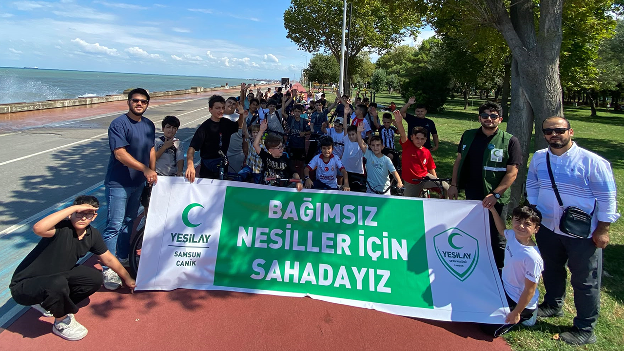 Samsun Haber: Canik’te gençler bağımsızlık için pedalladı!