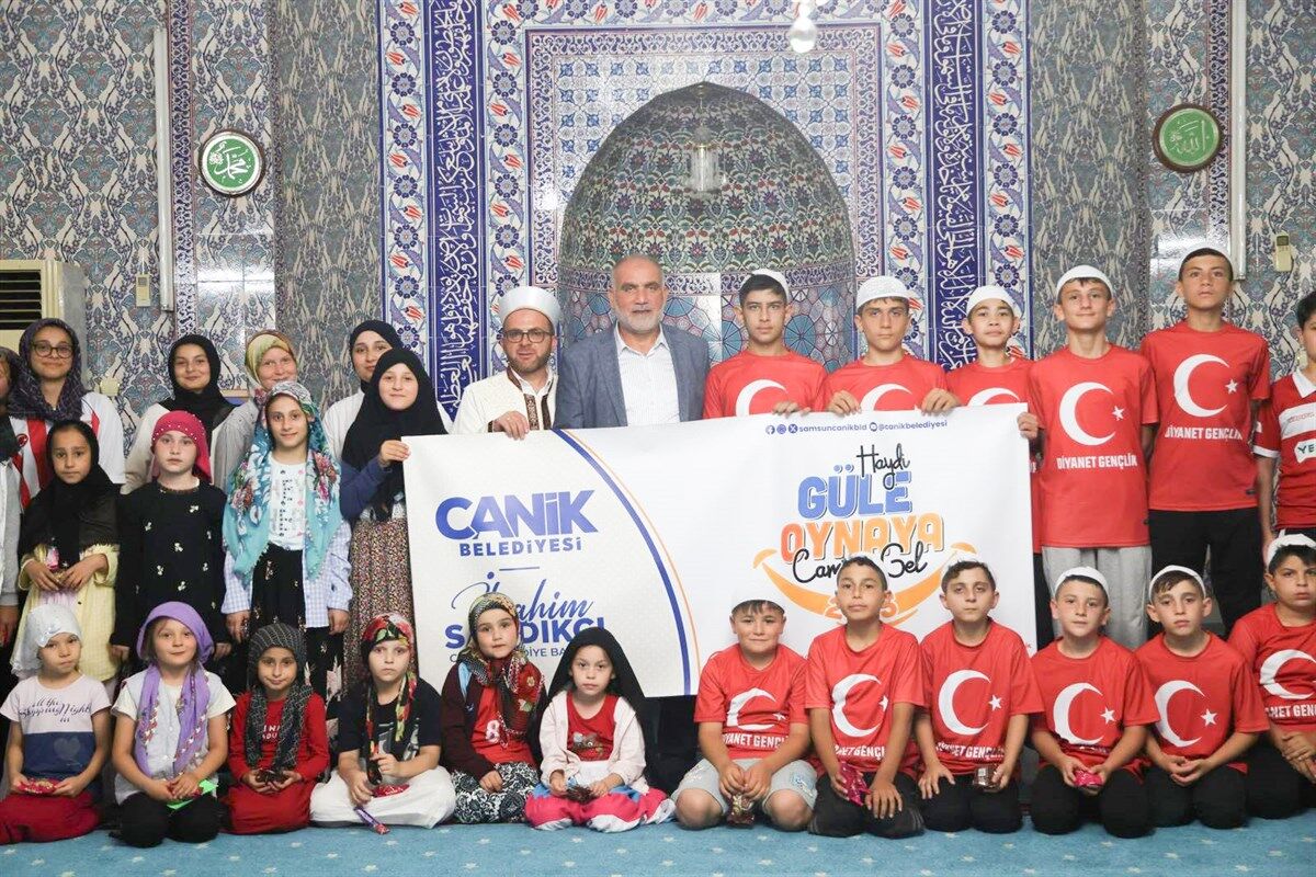 Samsun Haber. Canik'te "Haydi Güle Oynaya Camiye Gel"e yoğun ilgi