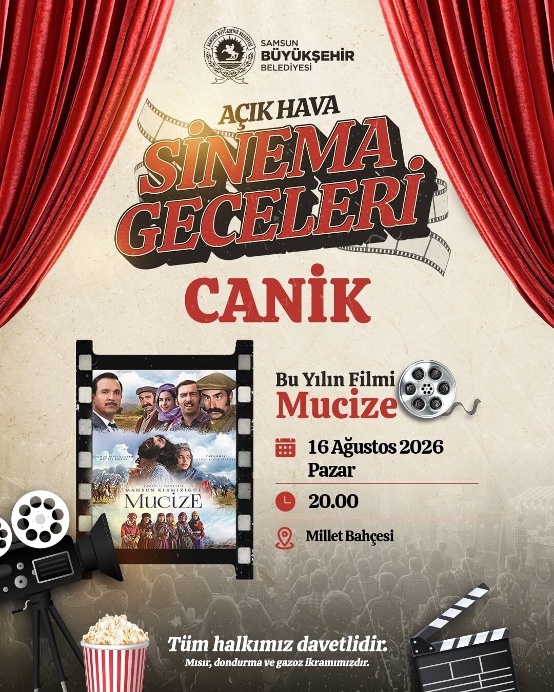 Samsun Haber: Canik'te sinemaseverler bu etkinlikte buluşacak
