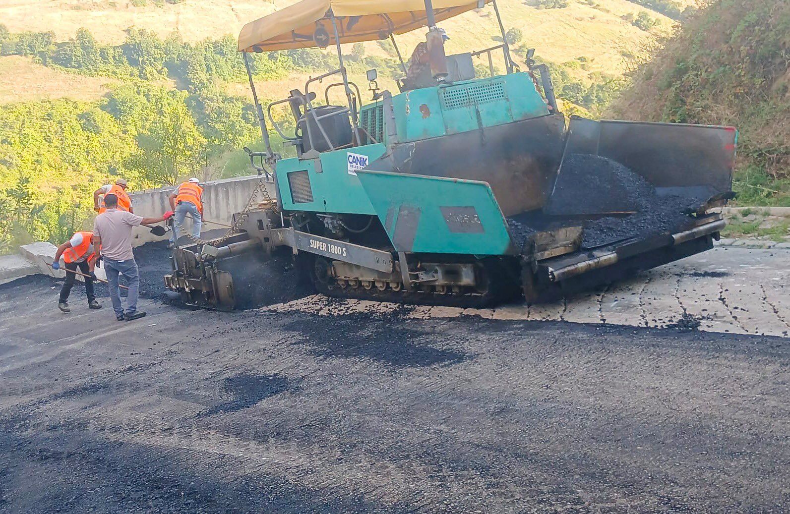 Samsun'da yollar değişiyor! Hasköy’de asfalt çalışması başladı