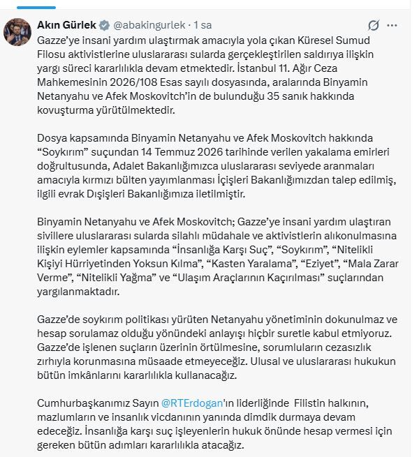 Türkiye’den Netanyahu’ya hukuk hamlesi! Kırmızı bülten istendi