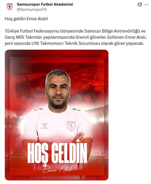 Samsunspor Haber: Samsunspor Akademisi’nde Emre Atalı dönemi başladı
