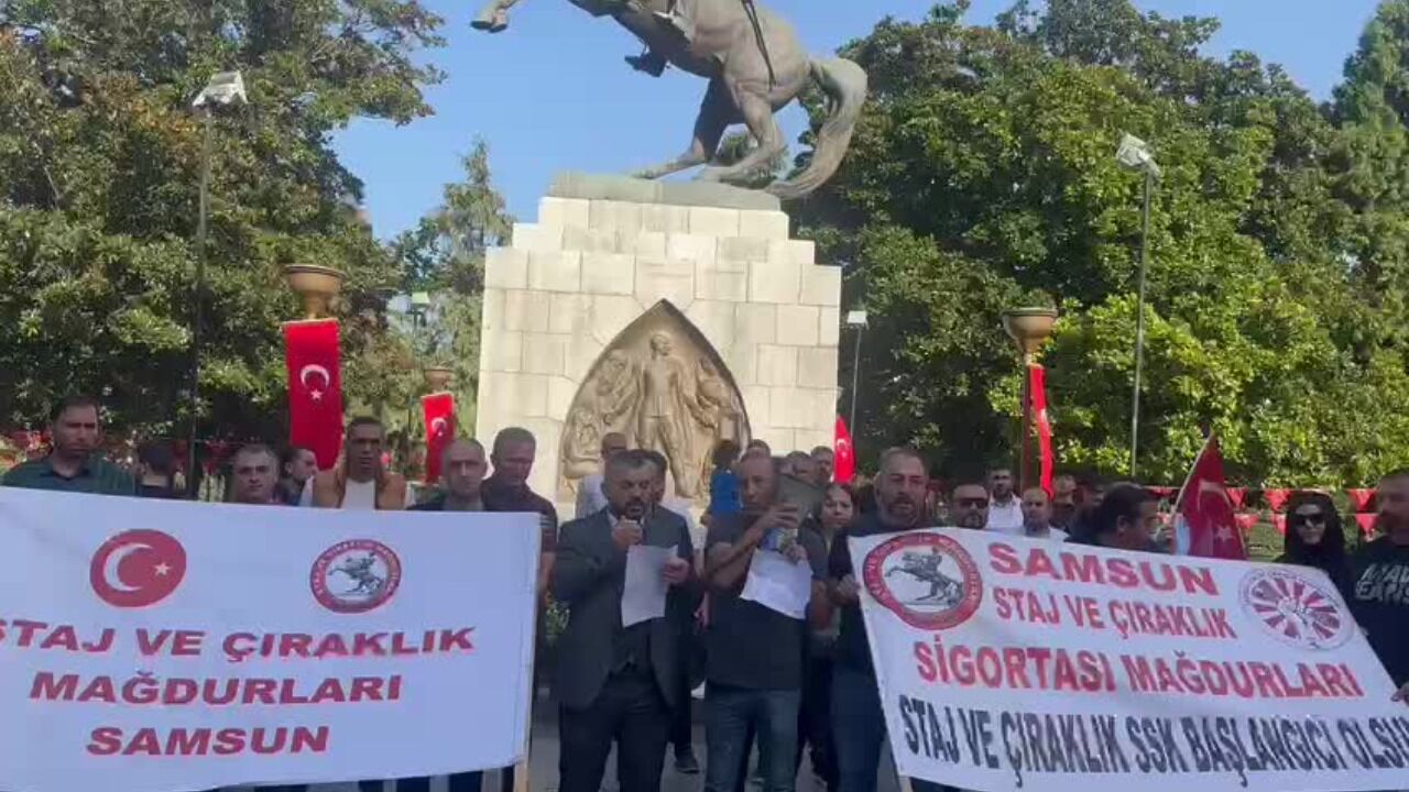 SAMSUN HABER: Samsun'da staj ve çıraklık sigortası mağdurlarından TBMM’ye çağrı