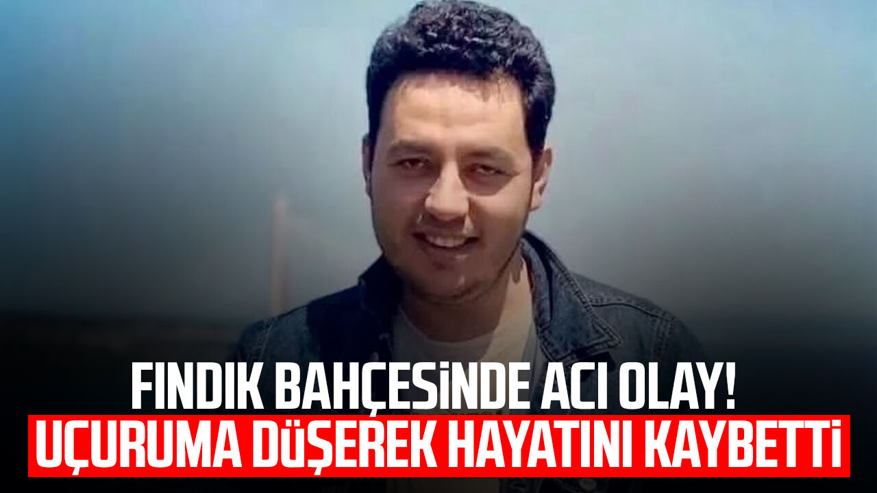 Fındık bahçesinde acı olay! Uçuruma düşerek hayatını kaybetti