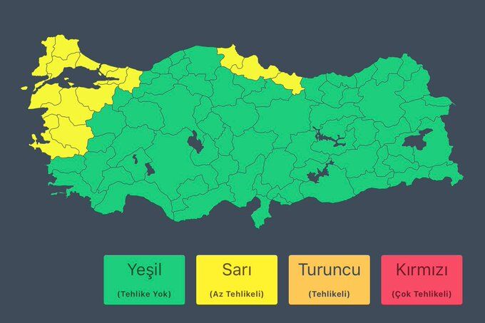 samsun haber: İçişleri Bakanlığı'ndan Samsun'a sarı kodlu uyarı! Sağanak etkili olacak
