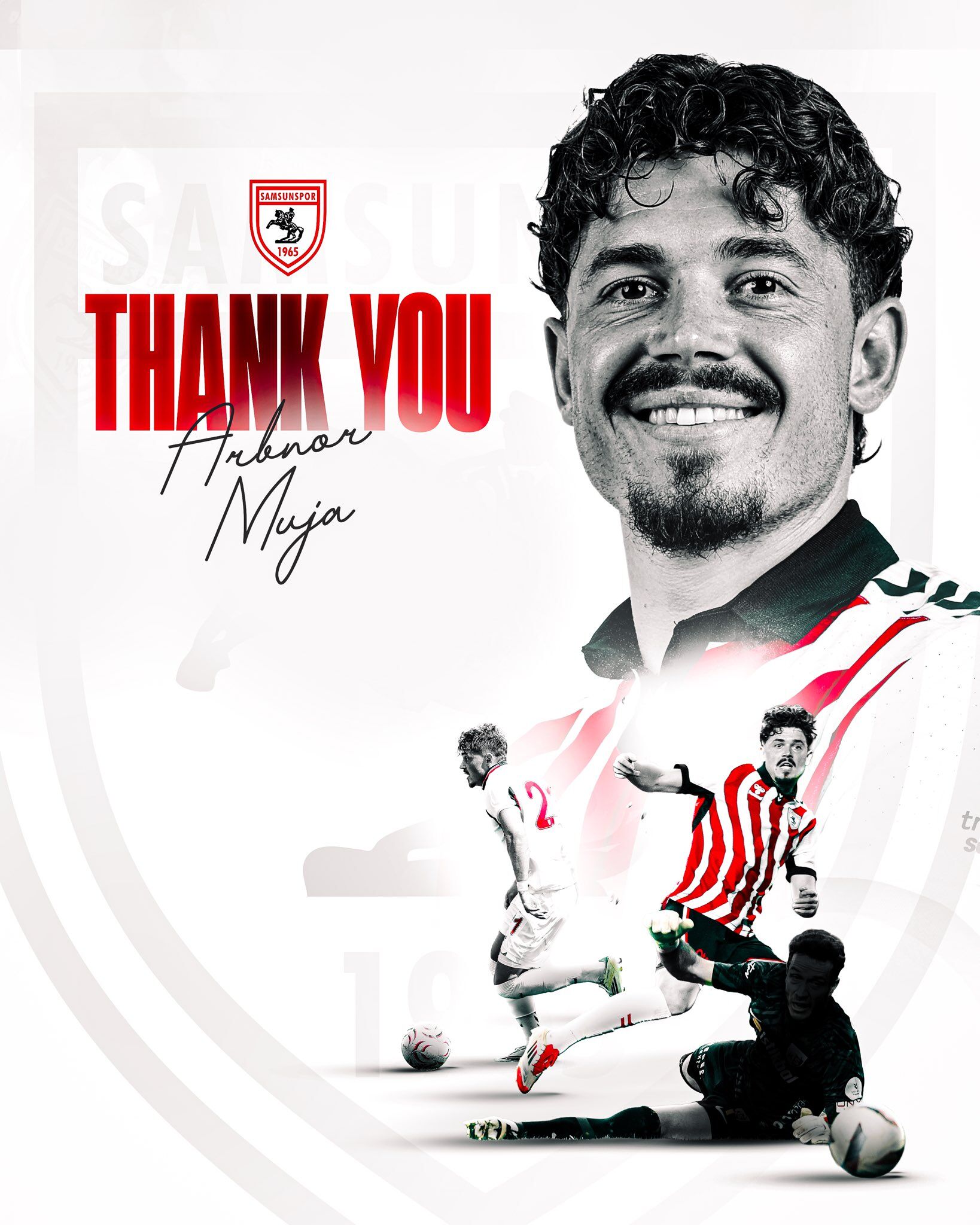 samsunspor haber: Samsunspor'da bir veda daha! "Yolun açık olsun Muja"