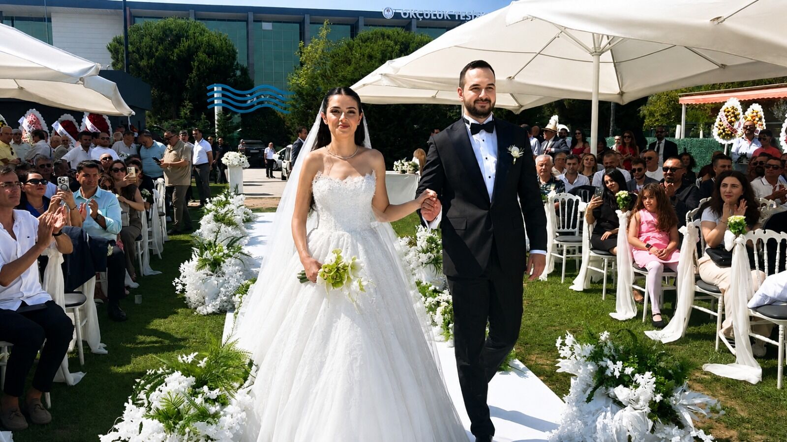 Samsun'da rüya gibi nikah! Gizem ile Yiğit mutluluğa "evet" dedi