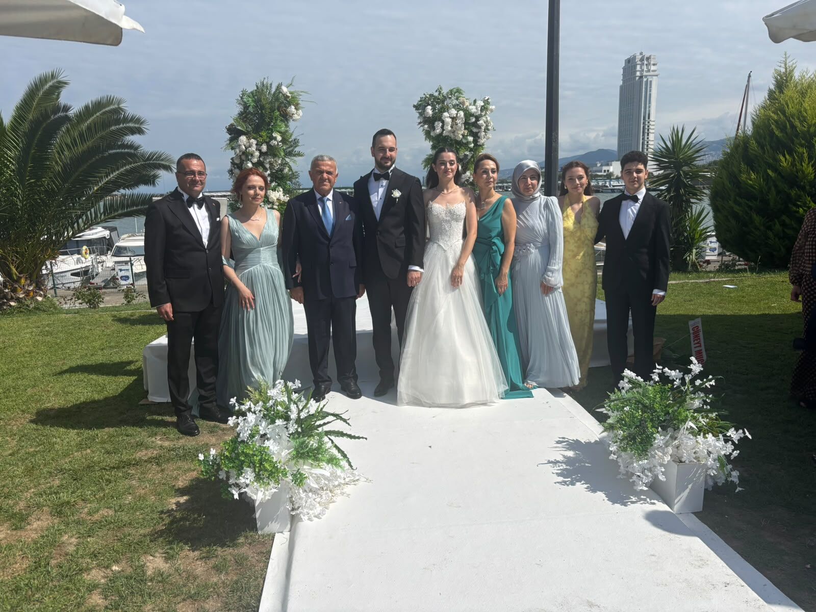 Samsun'da rüya gibi nikah! Gizem ile Yiğit mutluluğa "evet" dedi