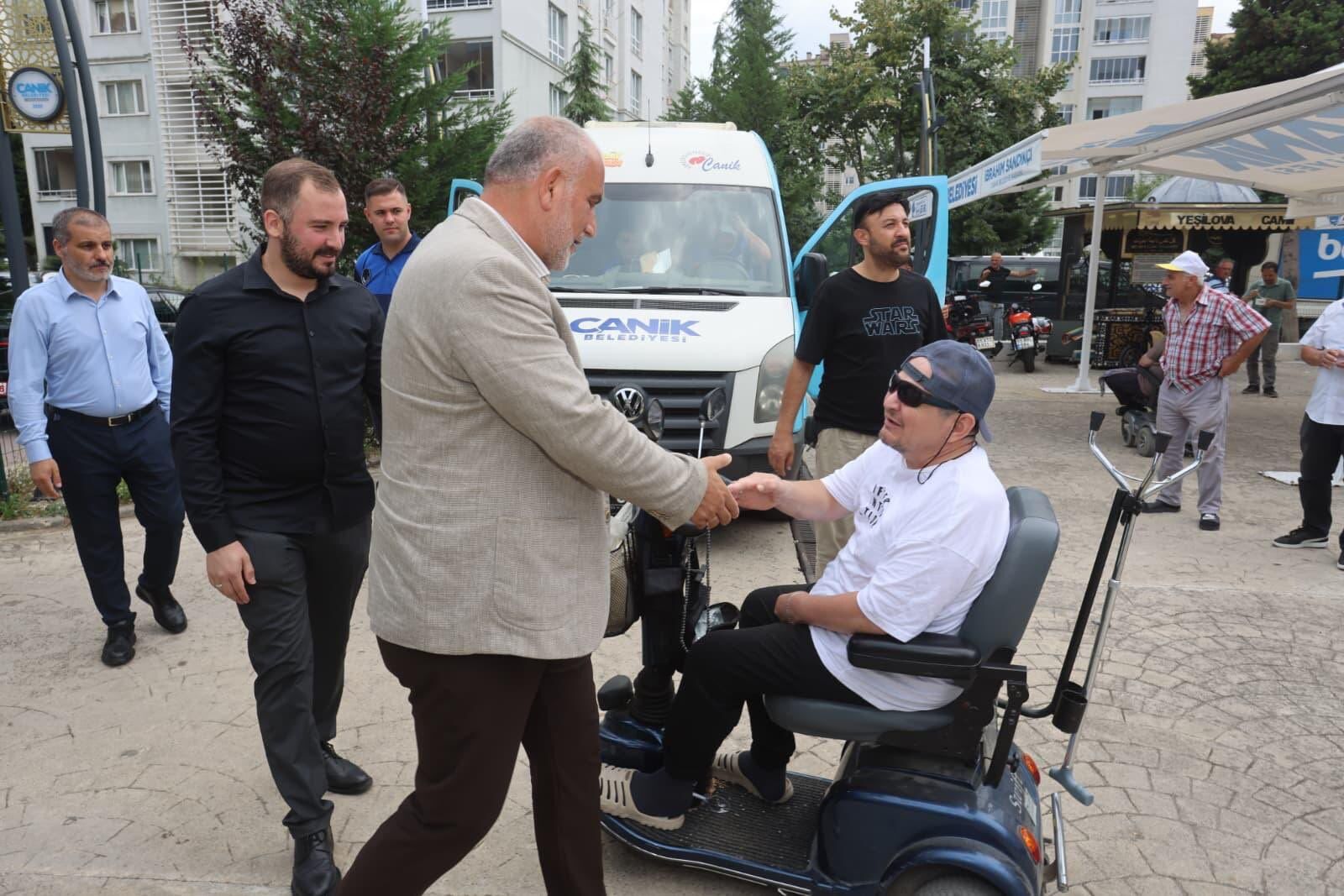 Samsun Haber: Başkan Sandıkçı Canik’te sahaya indi!