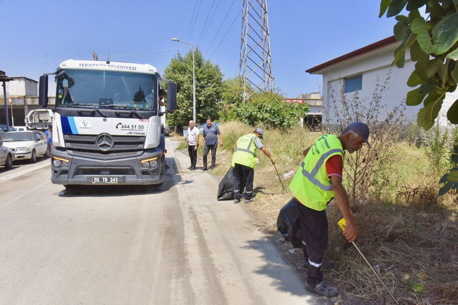 Samsun Haber: Başkan Mustafa Candal sahada! Tekkeköy sanayisinde hummalı çalışma