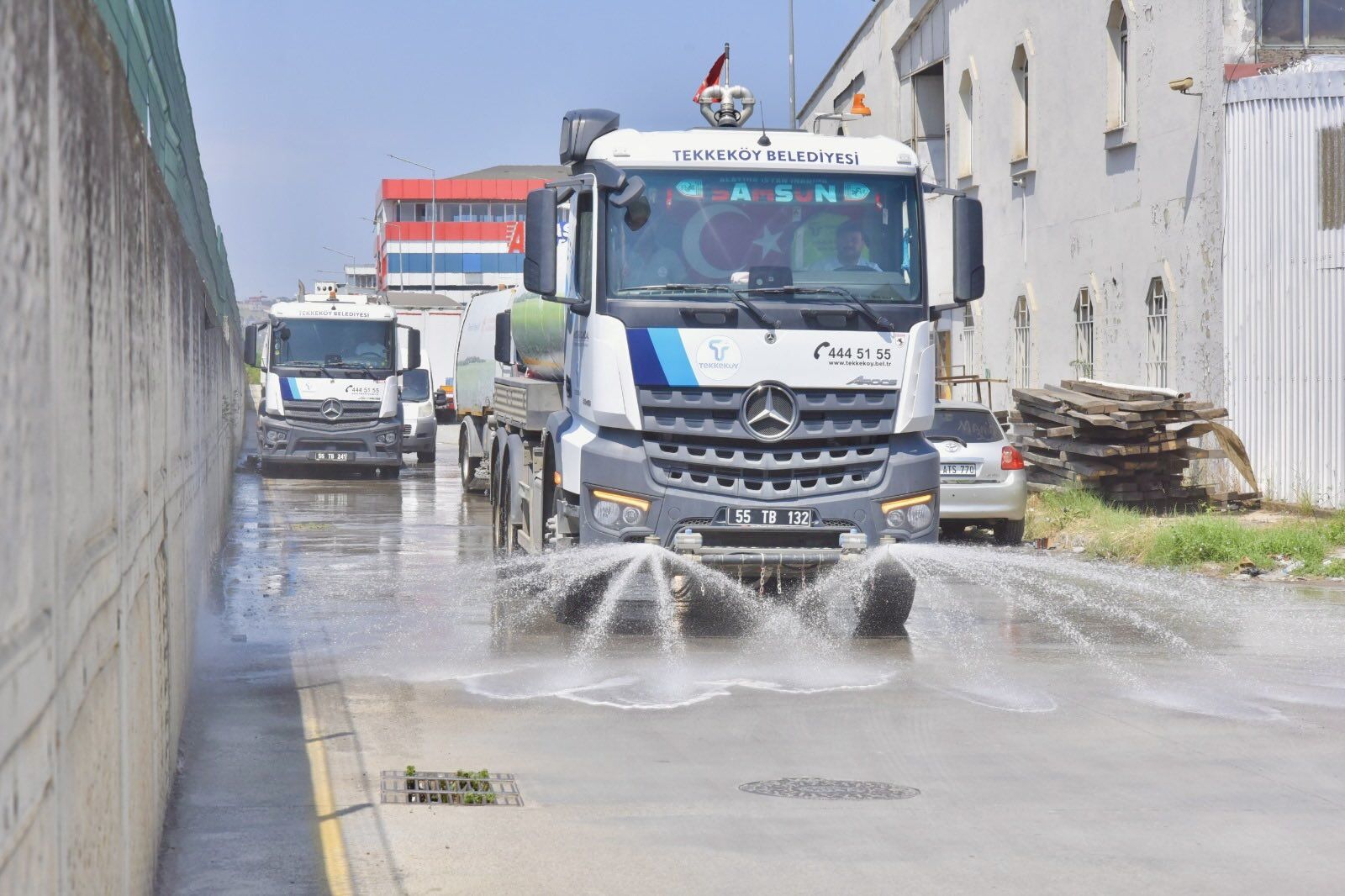 Samsun Haber: Başkan Mustafa Candal sahada! Tekkeköy sanayisinde hummalı çalışma