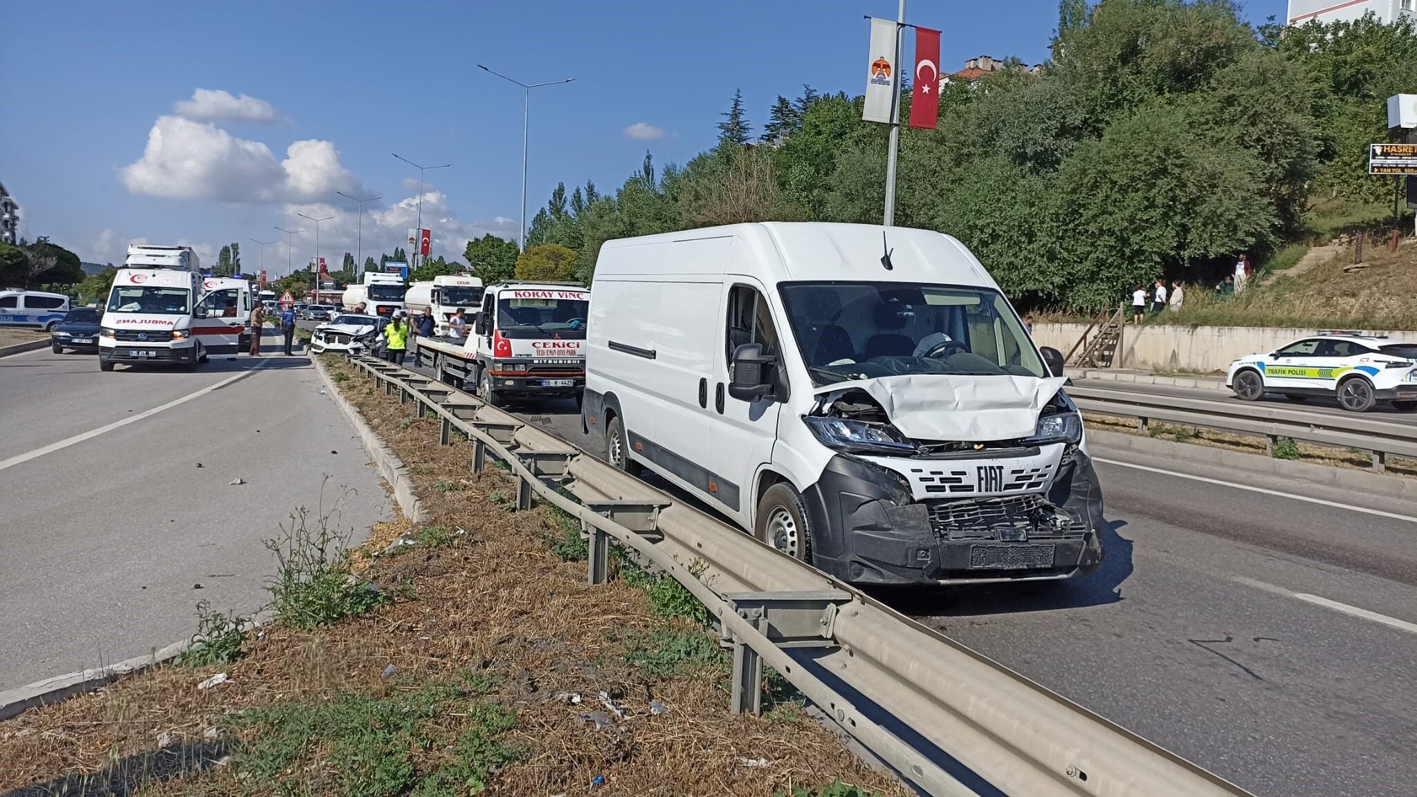 Samsun Haber: Samsun'da 3 araç zincirleme kazaya karıştı! Yaralılar var