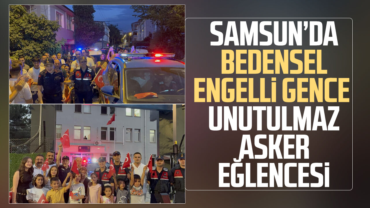 Samsun’da İlyas Mert Çelik’in hayali gerçek oldu! O anlar duygulandırdı