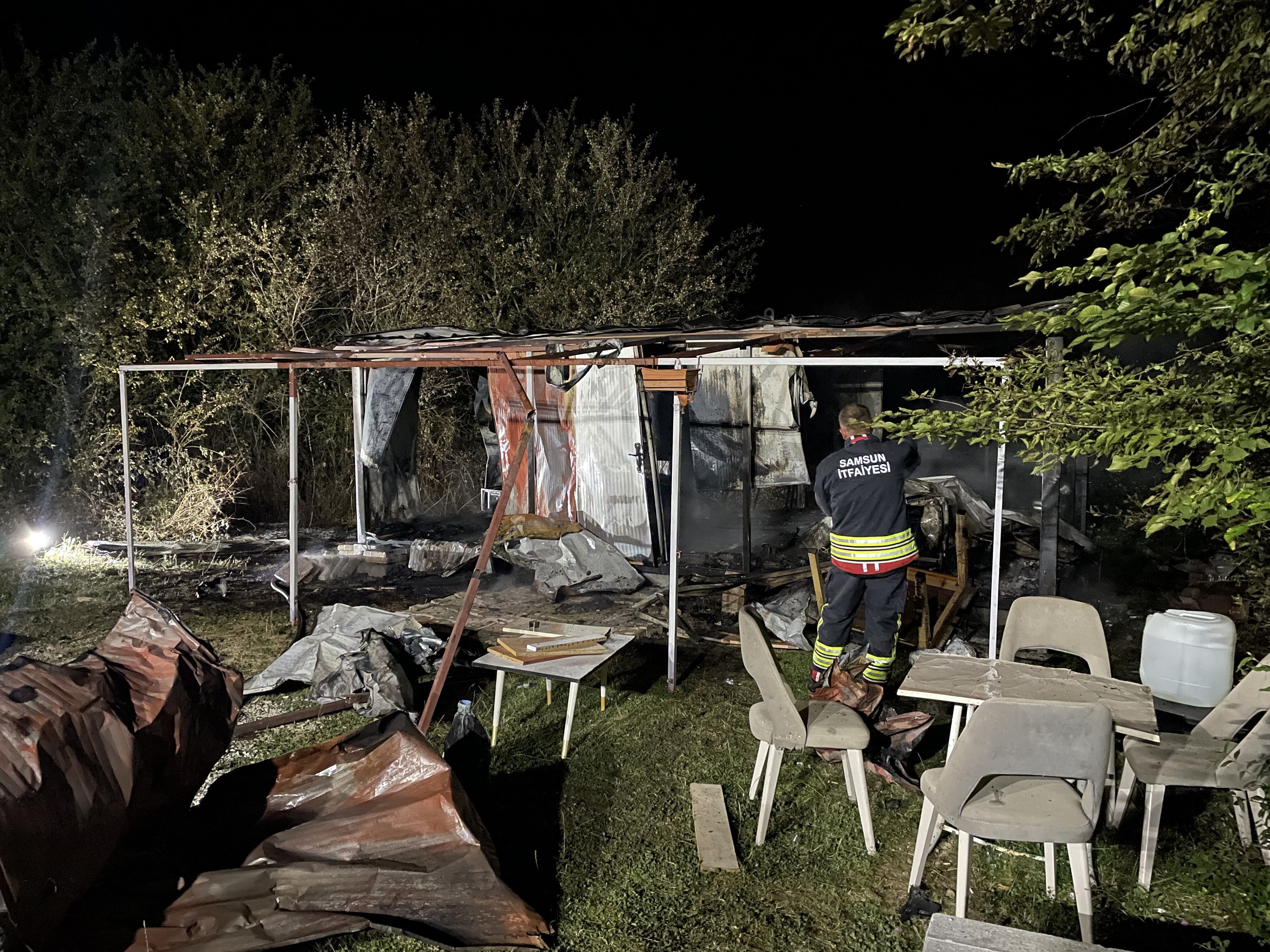 Samsun Haber: Samsun Kavak’ta bağ evi alevlere teslim oldu!