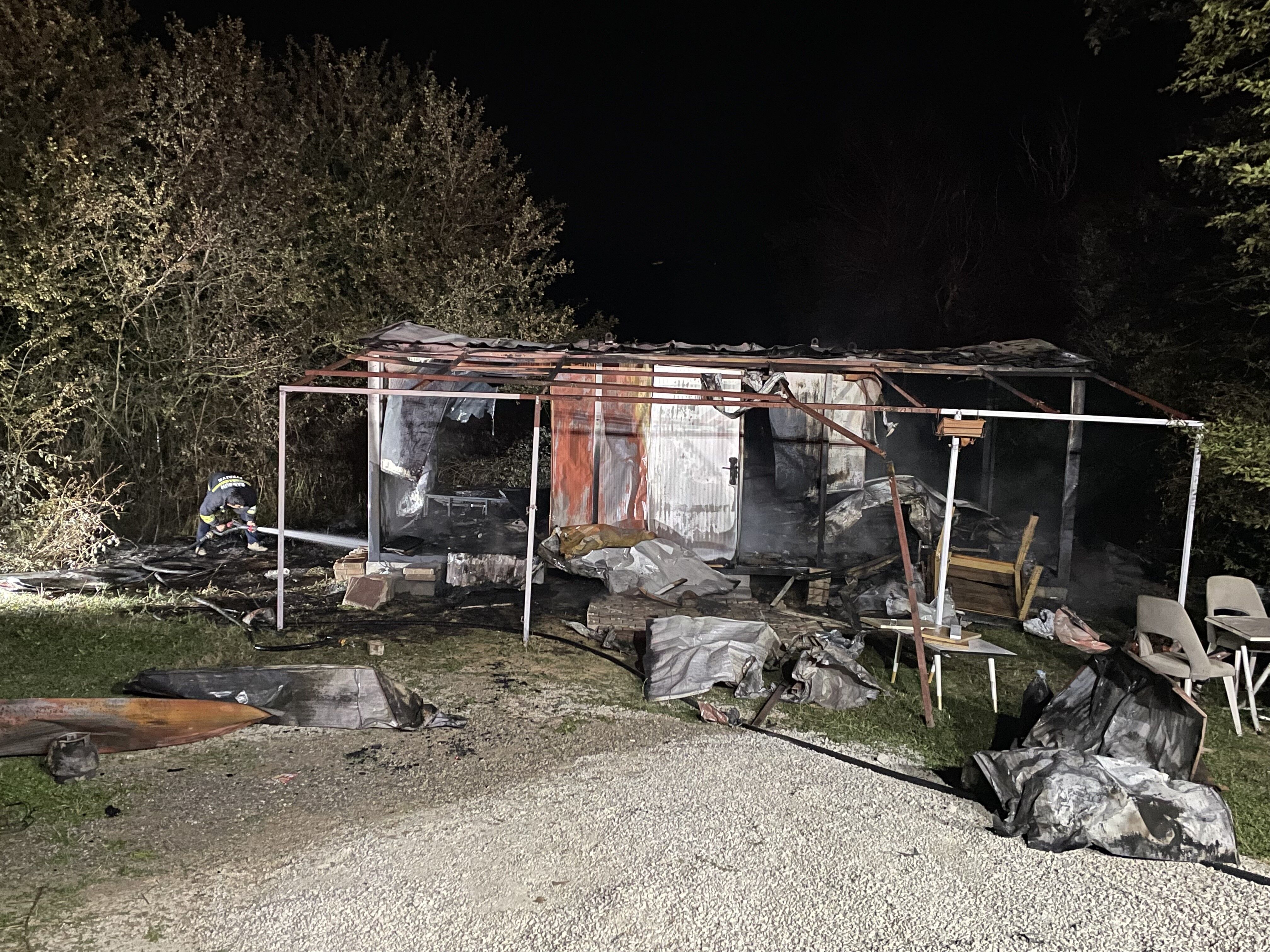Samsun Haber. Samsun'da Kavak’ta Bağ Evi Alevlere Teslim Oldu!