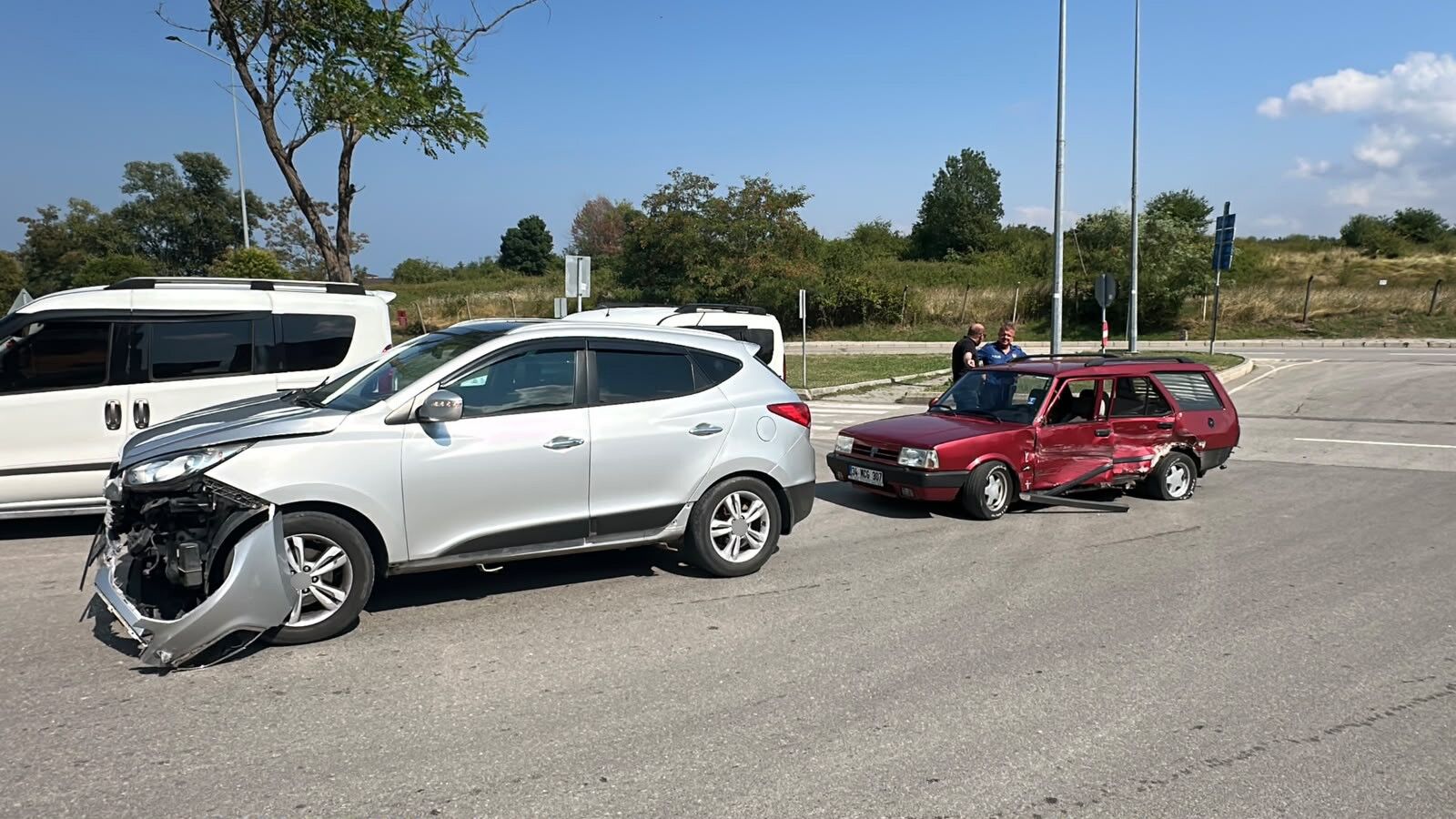 Samsun Haber: Samsun’da kavşakta kaza! 1 kişi yaralandı