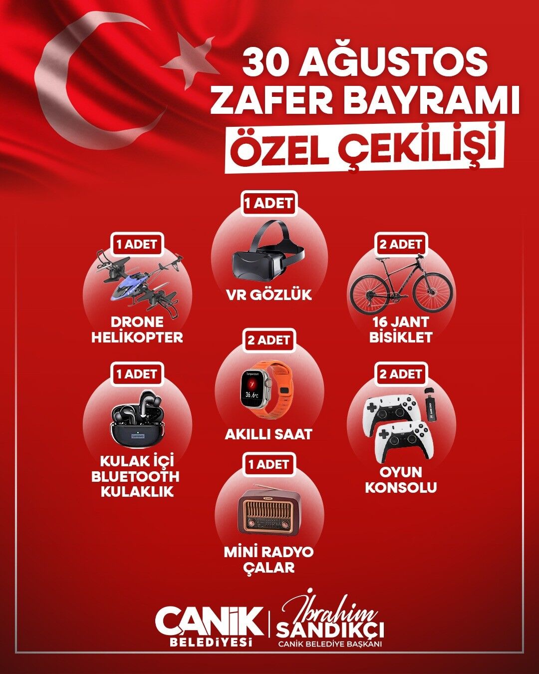 Samsun Haber: Samsun’da o belediyeden 30 Ağustos’a özel çekiliş!