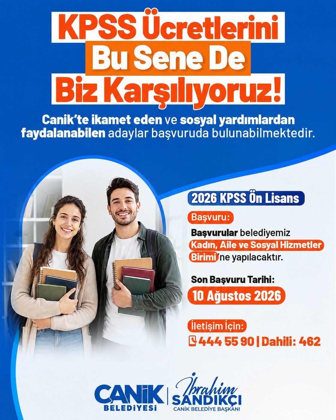 Samsun Haber: Samsun'da o belediyeden KPSS sınav ücreti desteği