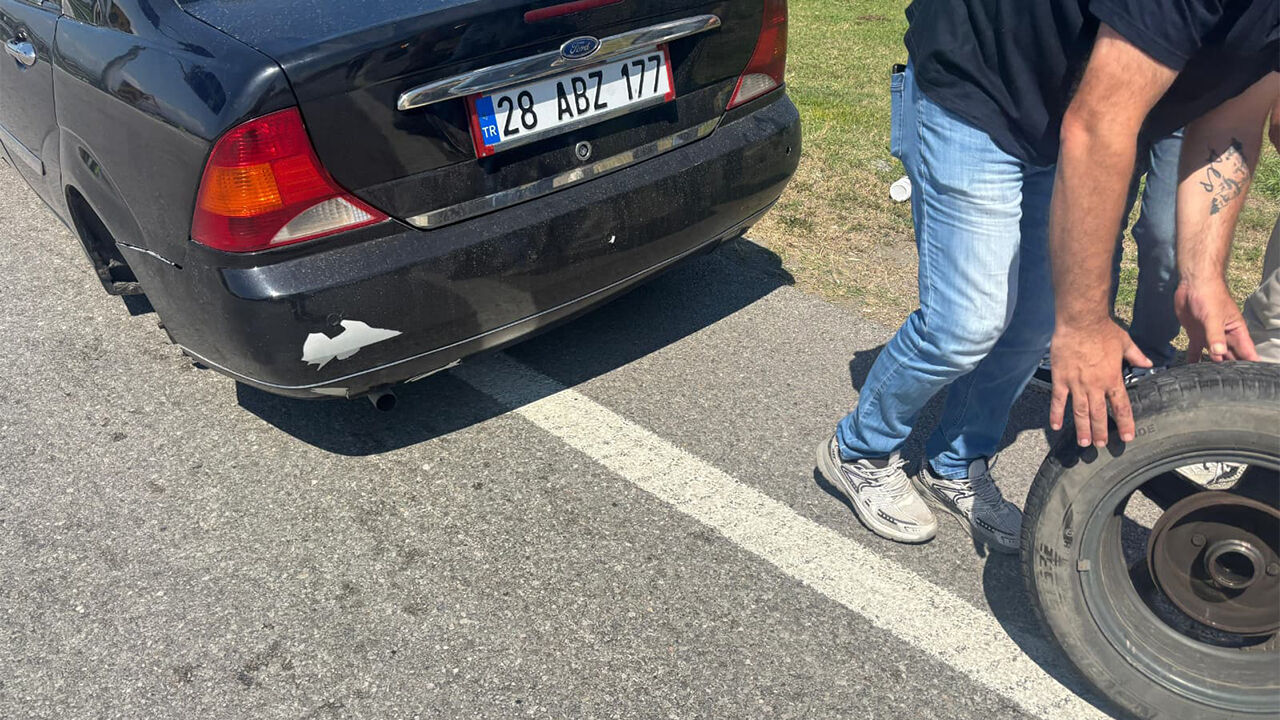 Samsun Haber: Samsun’da seyir halindeki aracın tekerleği çıktı