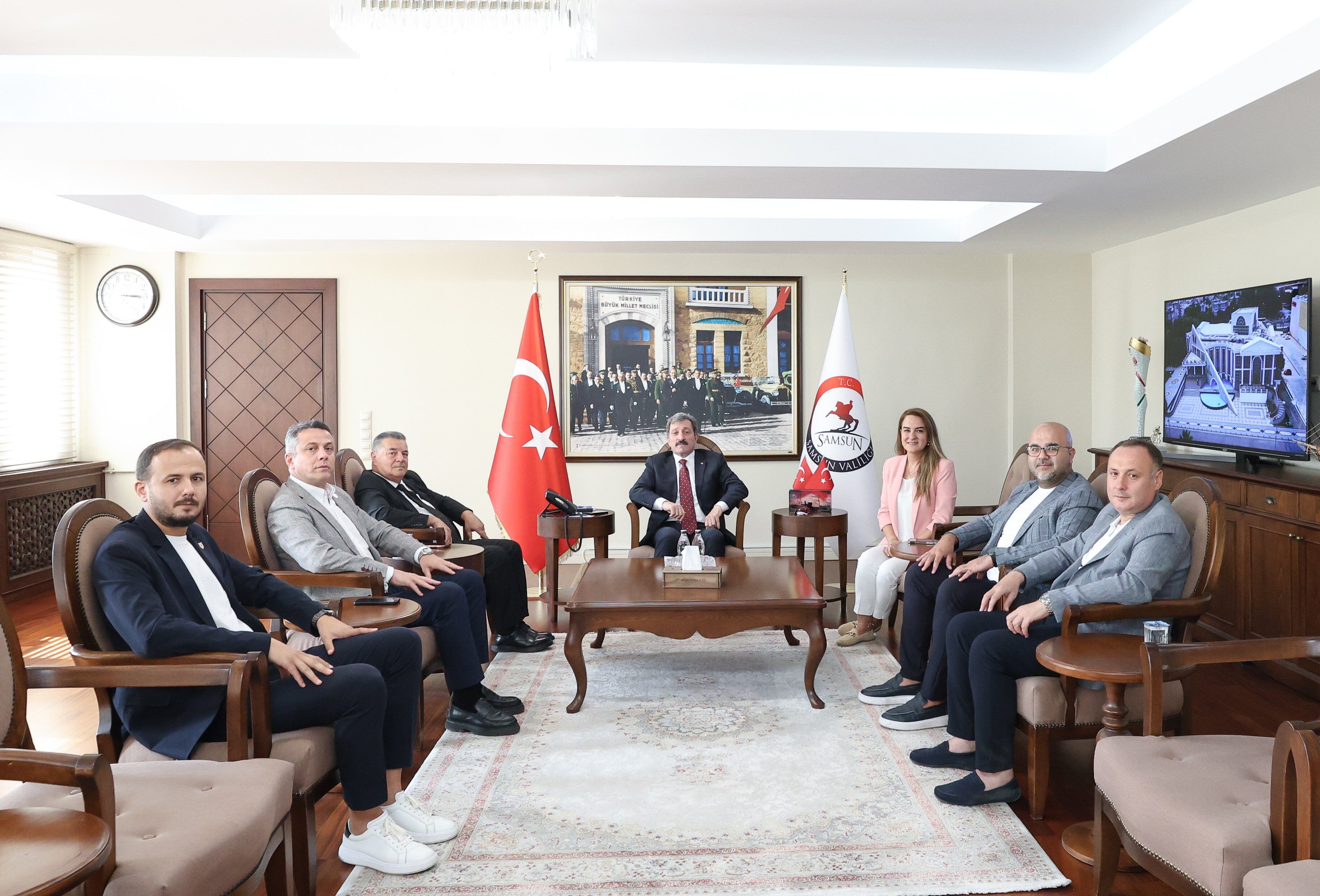 Samsunspor Haber. Samsunspor’dan Vali Tavlı’ya ziyaret