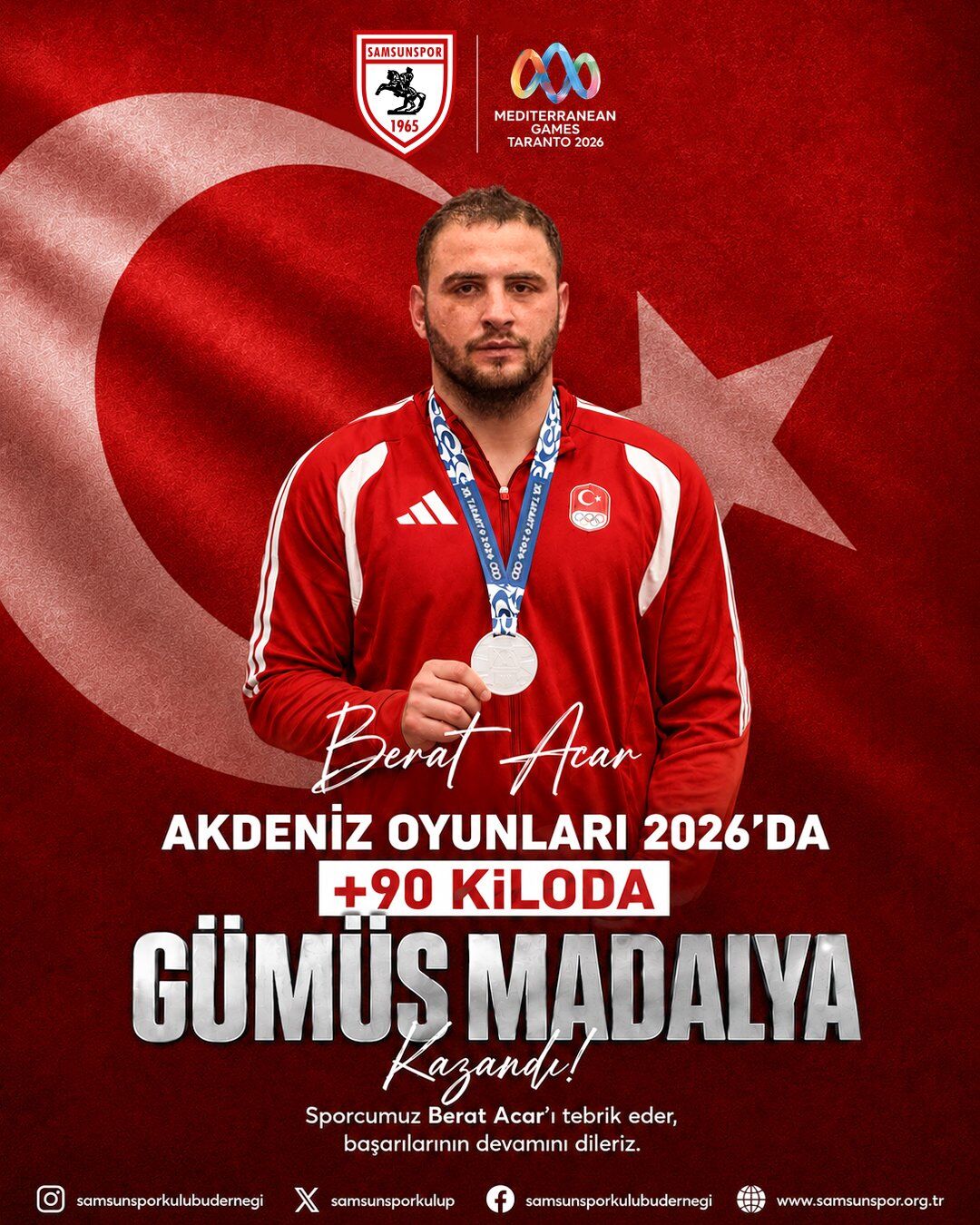 Samsunspor Haber: Samsunspor’un gururu Berat Acar’dan büyük başarı